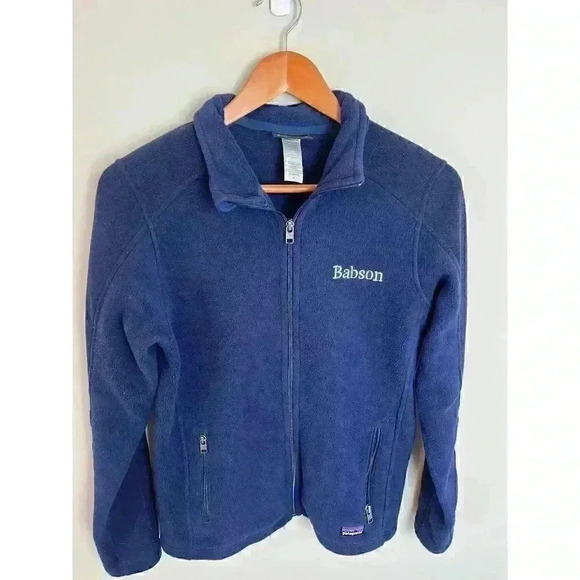 Patagonia Synchilla Navy Blue Women's Full Zip Long Sleeve Jacket Size M - Picture 2 of 14